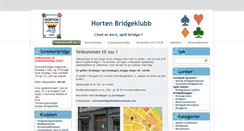 Desktop Screenshot of hortenbridgeklubb.no