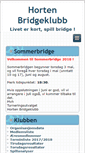 Mobile Screenshot of hortenbridgeklubb.no